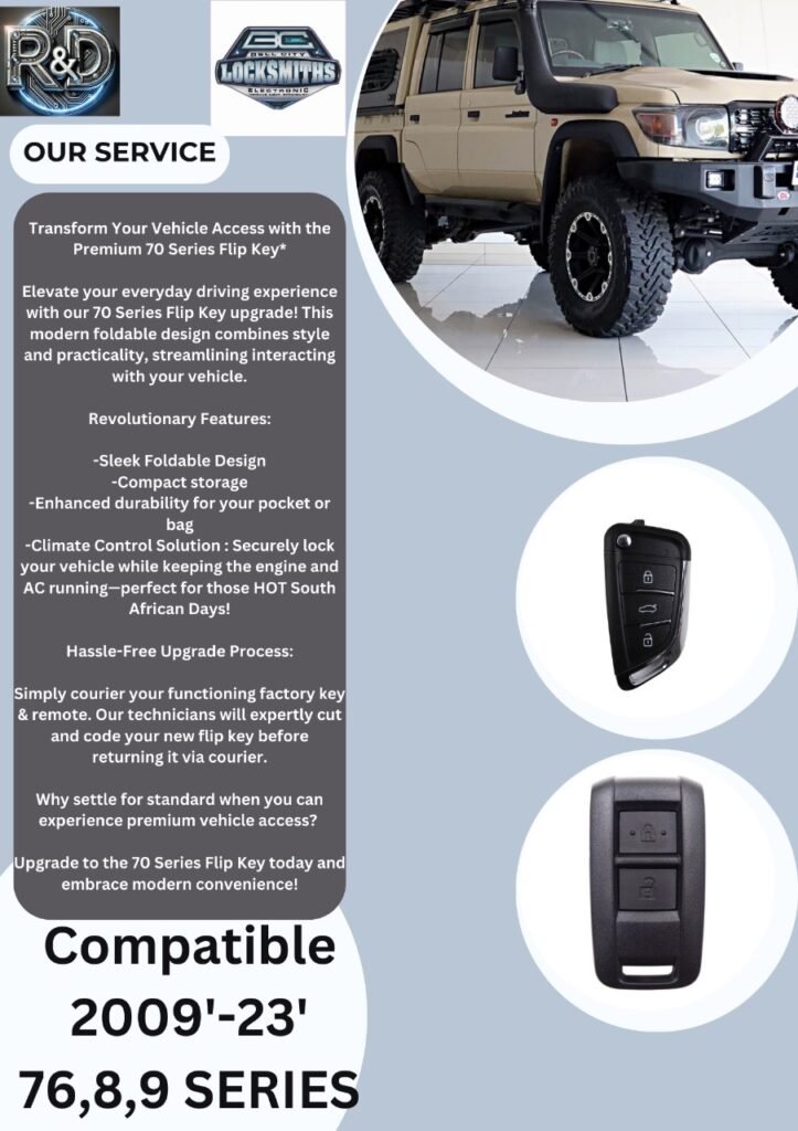 Transform Your Vehicle Access with the Premium 70 Series Flip Key